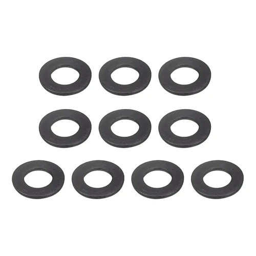 Vista 31 de Uxcell Arandela plana de acero al carbono para pernos M8, 10 piezas M8 x 16 x 1.5mm, aleación de acero negro oxidado de grado 8.8, sujetadores