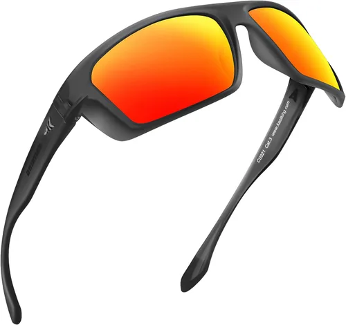 Vista 19 de KastKing Huzzah - Lentes de sol deportivos, polarizados y con protección ultravioleta, para hombres y mujeres, ideales para conducir, pescar, hacer