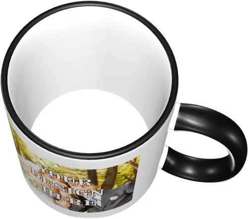 Vista 3 de Taza de café personalizada, tazas personalizadas con logotipo y foto, taza personalizada, diseña tu propia taza de café personalizada, regalos
