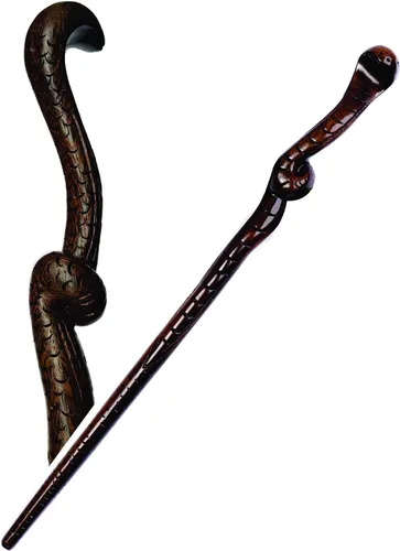 Vista 11 de Handicraftviet Varitas de Pájaro de Madera Talladas a Mano de 15 Pulgadas para Brujería Coleccionable y Cosplay, Varita Mágica Regalo para Niños