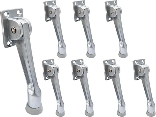 Vista 18 de QCAA Soporte de puerta de Kickdown resistente, 4", Zinc Die Cast, Cobre antiguo, Hecho en Taiwán