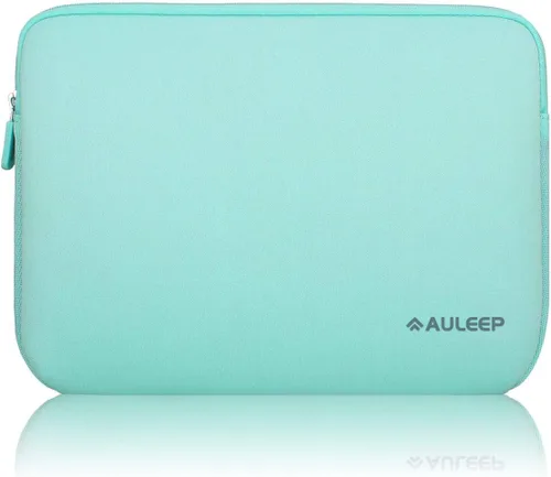 Vista 10 de AULEEP Fundas para laptop de 15 a 15.6 pulgadas, de neopreno, resistente al agua, funda delgada, bolsa de transporte duradera para computadora