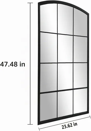 Vista 2 de WAMIRRO Espejo alto para ventana, espejo de pared arqueado de granja, espejos de longitud completa para chimenea, entrada, pasillo, sala de estar