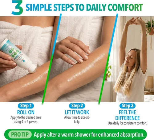 Vista 5 de Dr. Robaina DMSO Roll-On de 3 onzas – Cuidado de la piel con árnica, magnesio, OptiMSM, aloe vera y vitamina E Fórmula tópica botánica no grasa