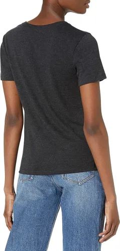 Vista 2 de Alternative Camisa para mujer, camiseta suave de tres mezclas modal con cuello redondo