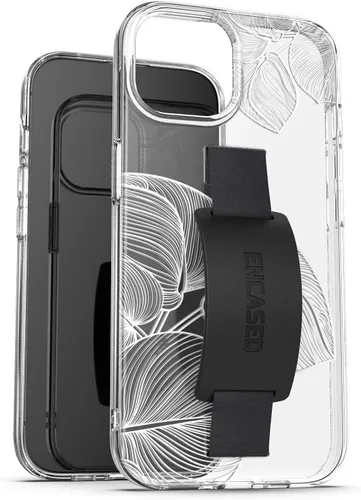 Vista 8 de ENCASED Funda con lazo para los dedos, diseñada para iPhone 15 (2023), funda de agarre con correa de mano con soporte de silicona suave al tacto