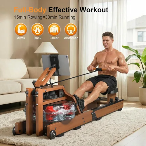 Vista 2 de 2026update Magnetic Rowing Machines for Home,Rower Machine with 16 Levels,Powerful Silent Magnetic Resistance,350lbs Weight Capacity,LCD