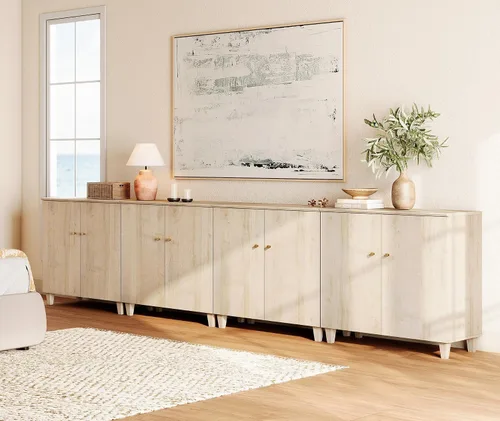 Vista 9 de WAMPAT Cómoda pequeña para dormitorio, cómoda de madera moderna de 35.4 pulgadas para armario organizador de almacenamiento con 3 compartimentos
