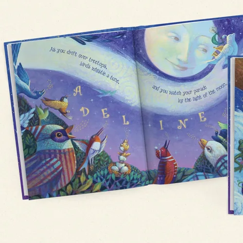 Vista 2 de Goodnight Little Me Foil Edition Libro y caja de lámina de recuerdo – Libro personalizado para niños 9" x 11" I See Me!