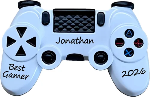 Vista 8 de Video Game Christmas Ornament 2026 Personalized Gaming Controller Gift for Teenage Boy, Son, Grandson, or Boyfriend – Custom Holiday Keepsake for