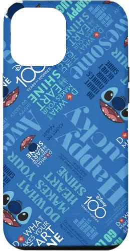 Vista 6 de Funda para iPhone 15 Disney 100 Stitch Smile Haz lo que hace que tu corazón brille D100