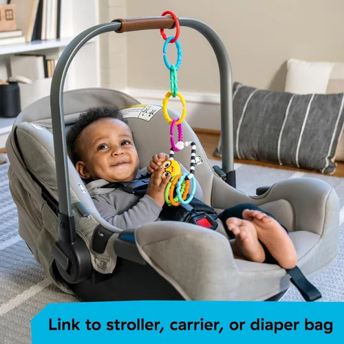 Vista 6 de Baby Einstein Cals Connectors - Juguete sensorial con eslabones texturizados, a partir de 0 meses en adelante