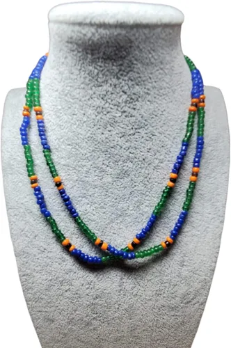 Vista 11 de Collar Eleke Santeria Largo Unisex Collar Ifa Religión Africana