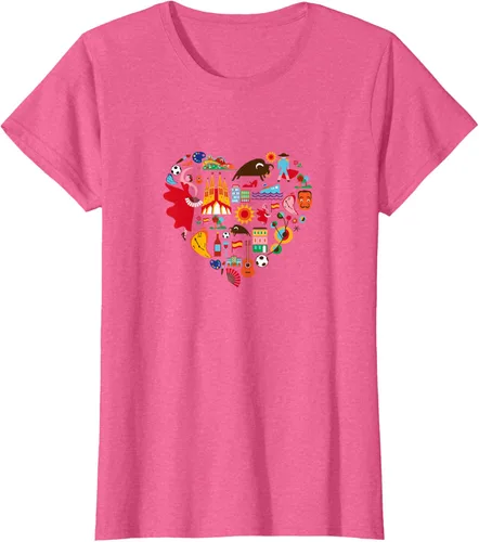 Vista 15 de I Love España Cute Español Orgullo, Madrid Barcelona playera, niños 10, Lemon Limón