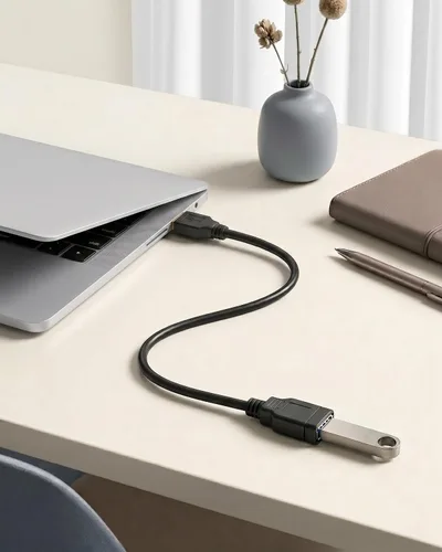 Vista 2 de Meokse Cable de extensión USB 3.0 de 12 pies, compatible con cámara web, cámara, teléfono, concentrador USB, mouse, teclado, impresora, disco duro