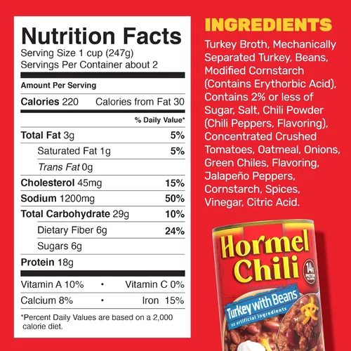 Vista 2 de Hormel - Chili con frijoles