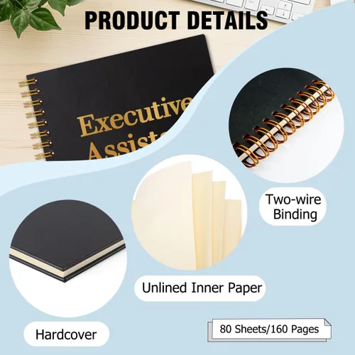 Vista 3 de Executive Assistant - Cuaderno de tapa dura de 160 páginas con espiral, regalo inspirador para asistente ejecutivo, regalo de asistente
