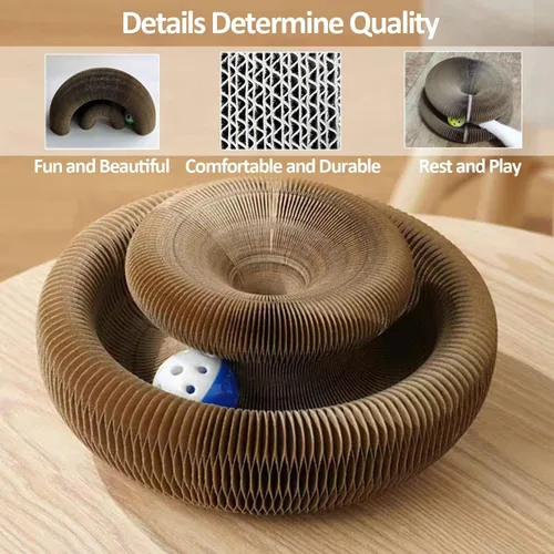 Vista 4 de Enkman Magic Organ Tabla Rascador para Gatos Bola de Gato Aventura El Juego Interactivo Definitivo para Ejercicio Mental y Físico para Gatos