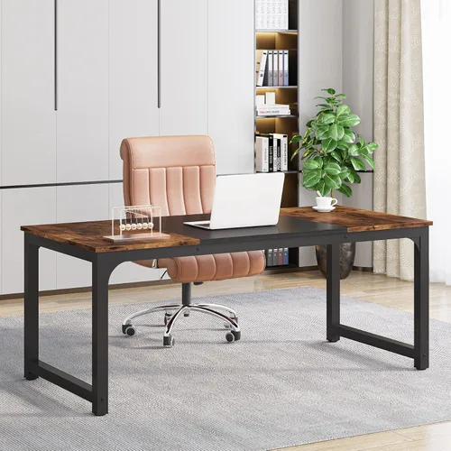 Vista 37 de Mesa para computadora Tribesigns moderna estilo sencillo para PC, portátil, estudio, moderna estación de trabajo para el oficina en casa