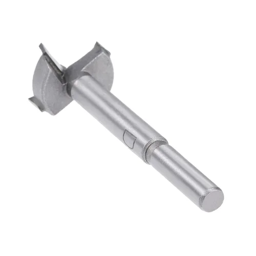 Vista 6 de Forstner Broca - Broca de carburo de tungsteno de 0.98 pulgadas para muebles de madera, bisagra, carpintería, vástago redondo, gris