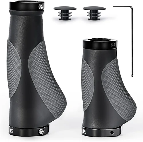 Vista 8 de Prunus Empuñaduras de goma ergonómicas antideslizantes para manillar MTB Bicycle Mountain