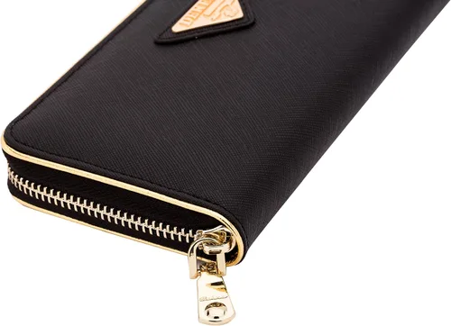 Vista 6 de ZENTEII - Cartera larga de piel auténtica para mujer