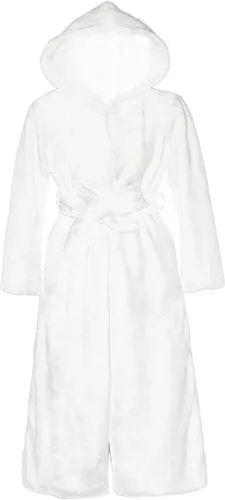 Vista 4 de WSHEMV Chaquetas largas para mujer, abrigo corto de imitación para mujer, abrigo cálido y peludo, abrigo de invierno