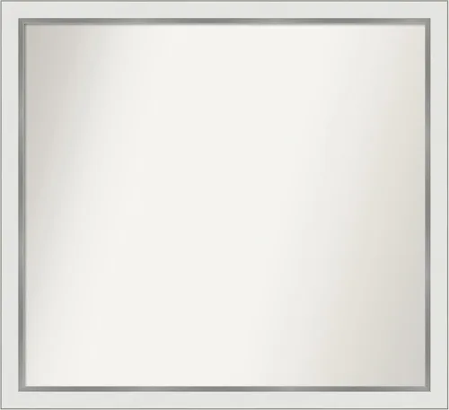 Vista 503 de Amanti Art Espejo personalizado, espejo de baño estrecho Alexandria White Wash, espejo de pared o espejo de tocador de baño sobre el fregadero