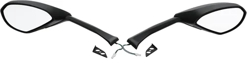 Vista 6 de Green-L Espejos laterales retrovisores negros con señal de giro LED para Ducati Panigale V4 2018-2021
