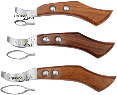 Vista 3 de Equinez Tools Juego de cuchillos para pezuñas de 12 pulgadas y cuchillos de lazo Farrier