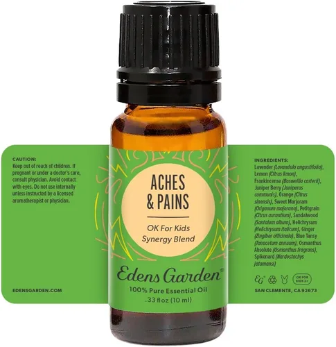Vista 9 de Edens Garden Mezcla de Aceites Esenciales para Dolores y Aches - 100% Puro Grado Premium, Sin Diluir, Natural, Terapéutico, Aromaterapia, Lo Mejor
