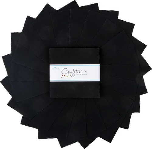 Vista 2 de RILEY BLAKE DESIGNS Paquete apilador de 5" Confeti, negro