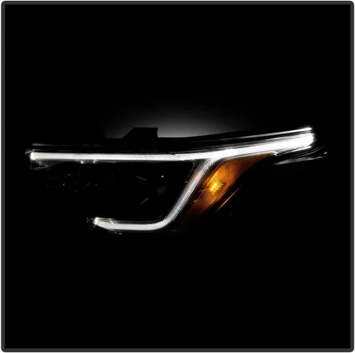 Vista 6 de KEEKPO - Para 2017 2018 2019 GMC Acadia Factory halógeno w/LED DRL faro delantero negro reemplazo lado izquierdo del conductor