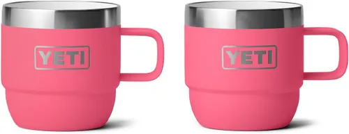 Vista 22 de YETI Rambler - Taza apilable de 6 oz, de acero inoxidable, aislada al vacío para espresso/café, paquete de 2 Verde mar