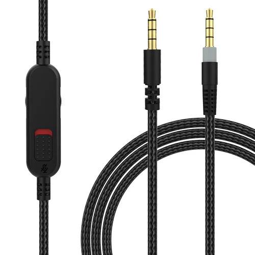 Vista 8 de Cable de audio Cloud Alpha de repuesto con controles de silencio y volumen compatible con auriculares Kingston Cloud Alpha y Cloud Mix