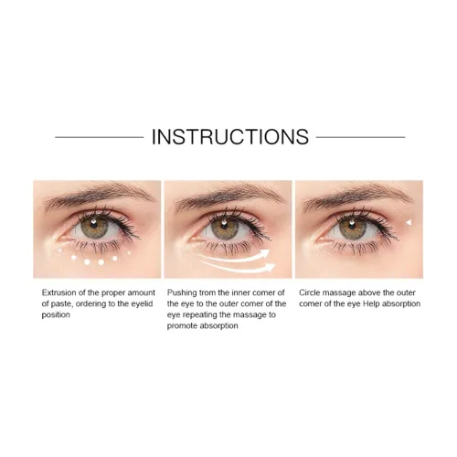Vista 8 de DISAAR Beauty Crema de ojos con extracto de caracol de colágeno, antiarrugas, ojeras, bolsas para los ojos y tratamiento antienvejecimiento