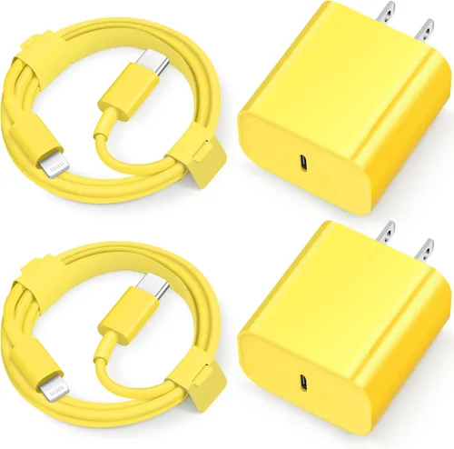 Vista 11 de Cargador súper rápido para iPhone 14, 13, 12, 11, paquete de 20 W, cargador de pared USB C rápido de 20 W, con cable de carga rápida de 6 pies