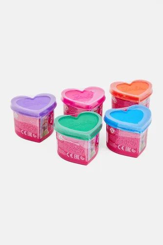 Vista 6 de Lisciani Giochi 88850 Barbie Glitter Masa Multipack 5 Tarros