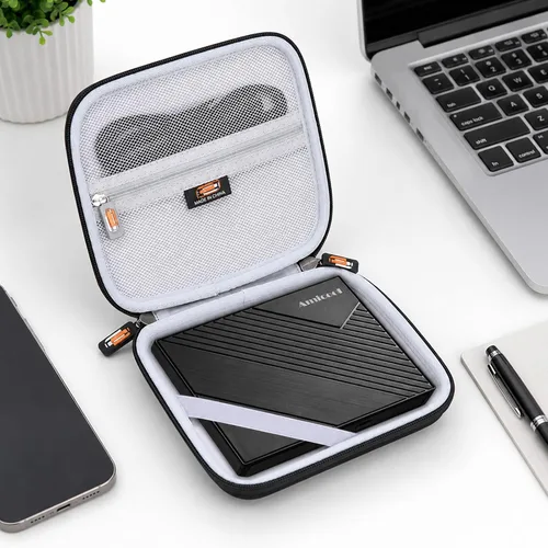 Vista 9 de Estuche de transporte EVA a prueba de golpes compatible con Amicool Unidad de DVD externa USB 3.0 USB C Grabador de CD CD/DVD +/-RW Unidad Óptica