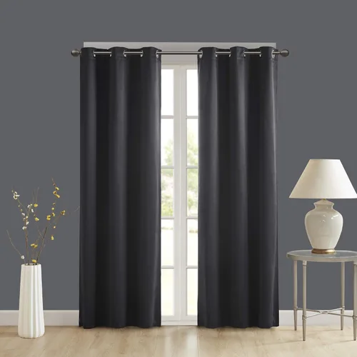 Vista 2 de Comfort Spaces Par de paneles de cortinas opacas con ojales en la parte superior, reducción de ruido, aislamiento térmico de eficiencia energética