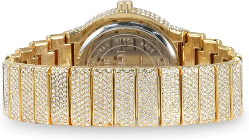 Vista 6 de ICE STAR Reloj de diamantes completamente incrustado para hombre, caja de 46mm