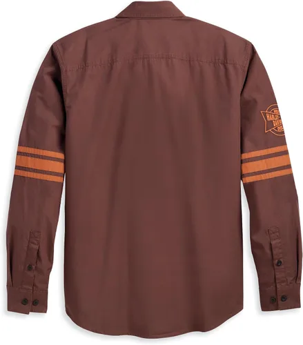 Vista 2 de HARLEY-DAVIDSON Camisa Open Road para hombre, marrón - 96130-23VM