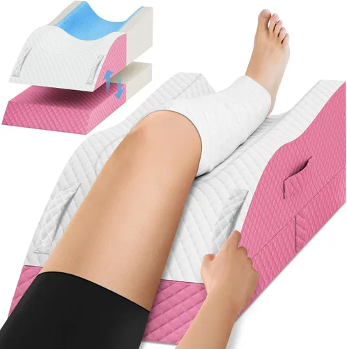 Vista 13 de Almohadas de elevación TranquilRelax para piernas después de cirugía, almohada de cuña de espuma viscoelástica ajustable para lesiones o descanso