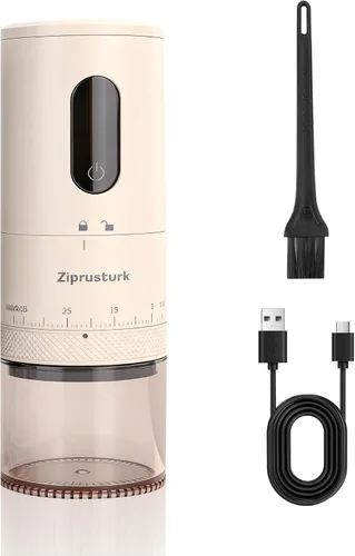 Vista 8 de First Grind - Molinillo de café recargable mientras se carga, molienda 1.7 veces más rápida con molinillo de café eléctrico portátil con 38 ajustes