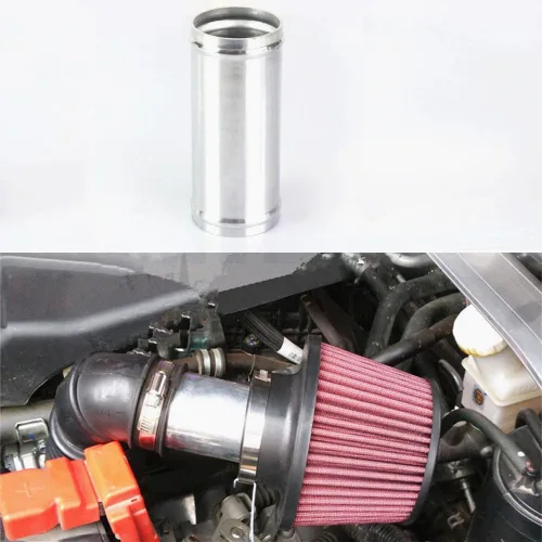 Vista 7 de Conector de unión para tubo de entrada de aire de aluminio OD 2 pulgadas (51mm), acoplador de conector, longitud 4.72 pulgadas (120mm)