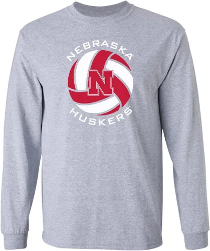 Vista 4 de CornBorn Elige tu diseño - Camisetas de manga larga de voleibol de Nebraska