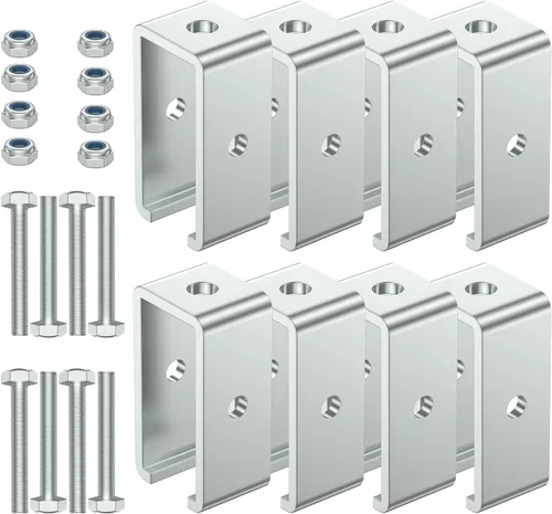 Vista 10 de SKTREX Conector de canal de puntal extendido para montaje en canal de puntal de 1-5/8" de ancho y 1-5/8" de altura