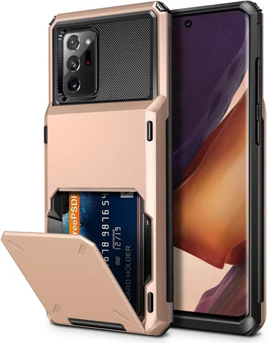 Vista 16 de Vofolen Funda tipo cartera para Galaxy Note 8 con soporte para tarjeta de crédito, bolsillo de 4 ranuras, puerta abatible, antiarañazos, de doble