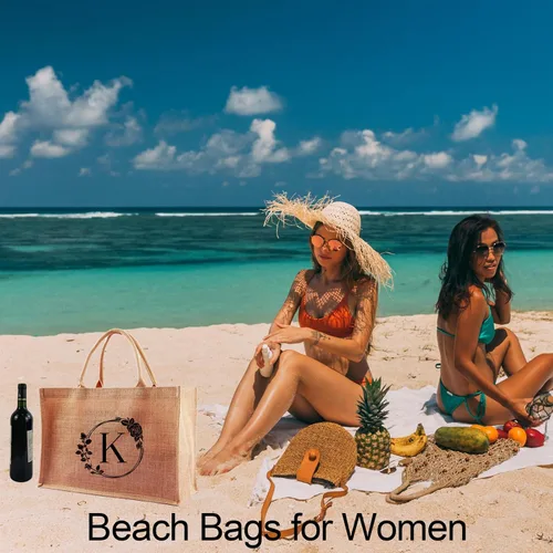 Vista 4 de A-Z - Bolsas grandes con iniciales con monograma para mujeres, regalos de agradecimiento para profesores, madres para el día de la madre