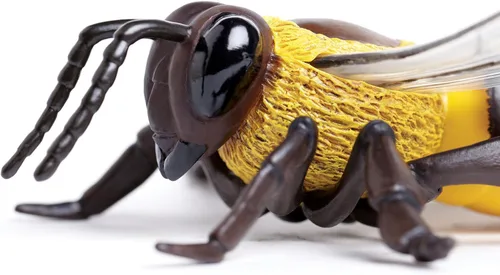 Vista 2 de Safari Ltd. Figura de abeja de miel, figura realista de modelo de 5.5 pulgadas, juguete educativo para niños, niñas y niños a partir de 3 años